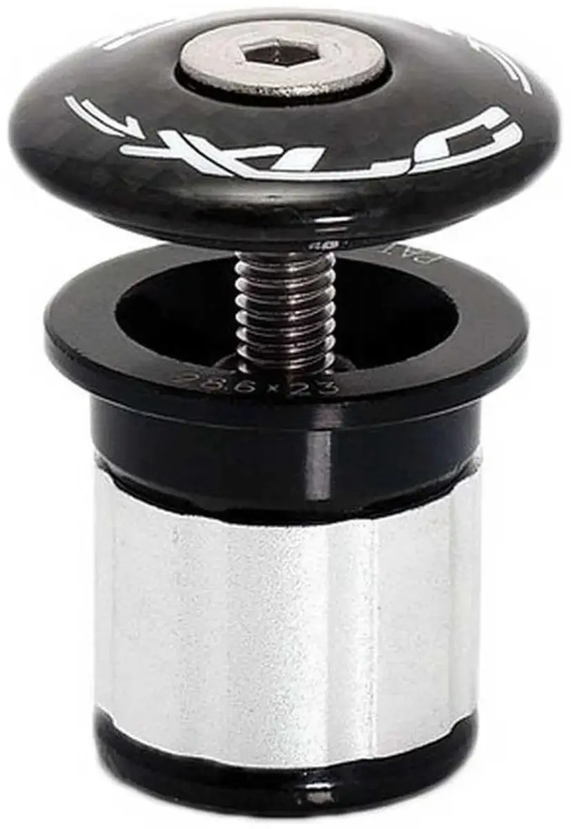 XLC Ahead plug 11/8 23-24mm carbon zwart