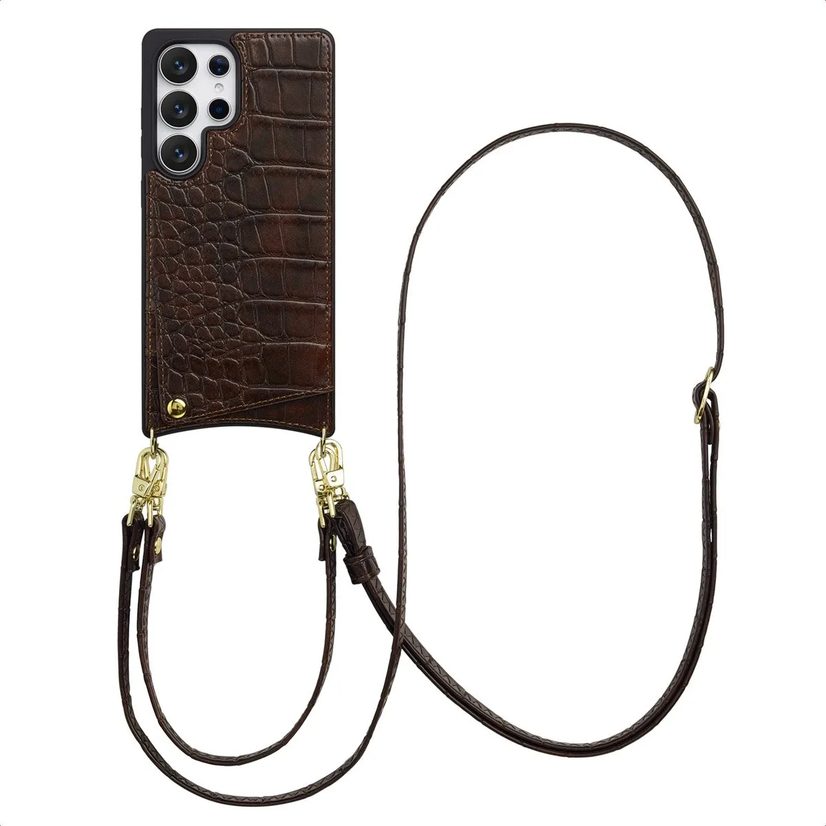 Selencia Croco Backcover Hoesje S25 Ultra