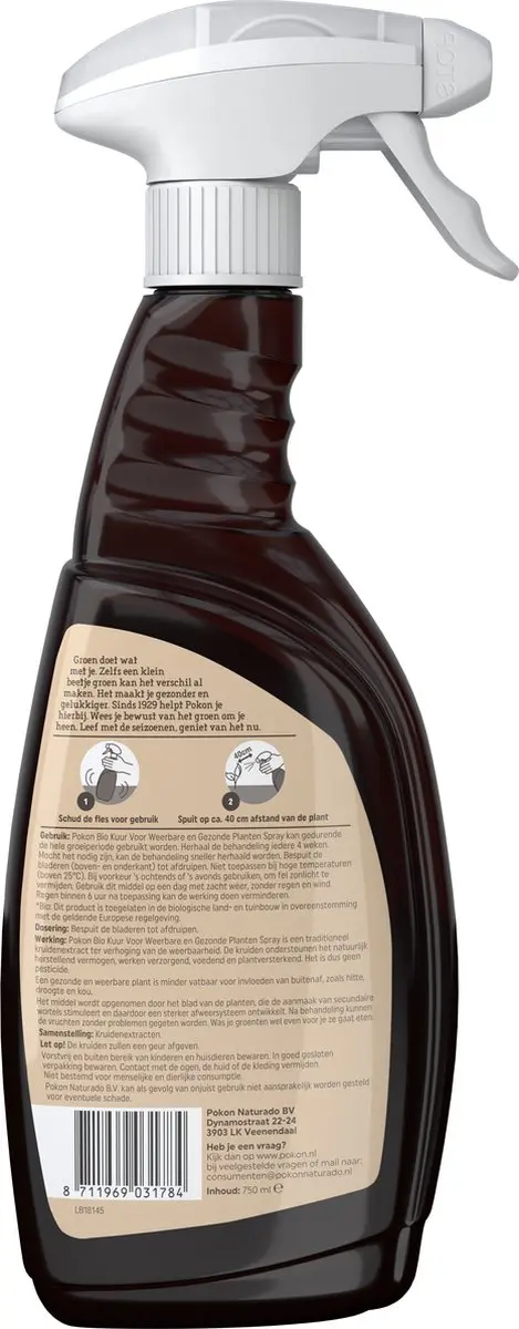 Pokon Bio Kuur Spray 750ml - Verhoogt weerbaarheid - afbeelding 3 van 6