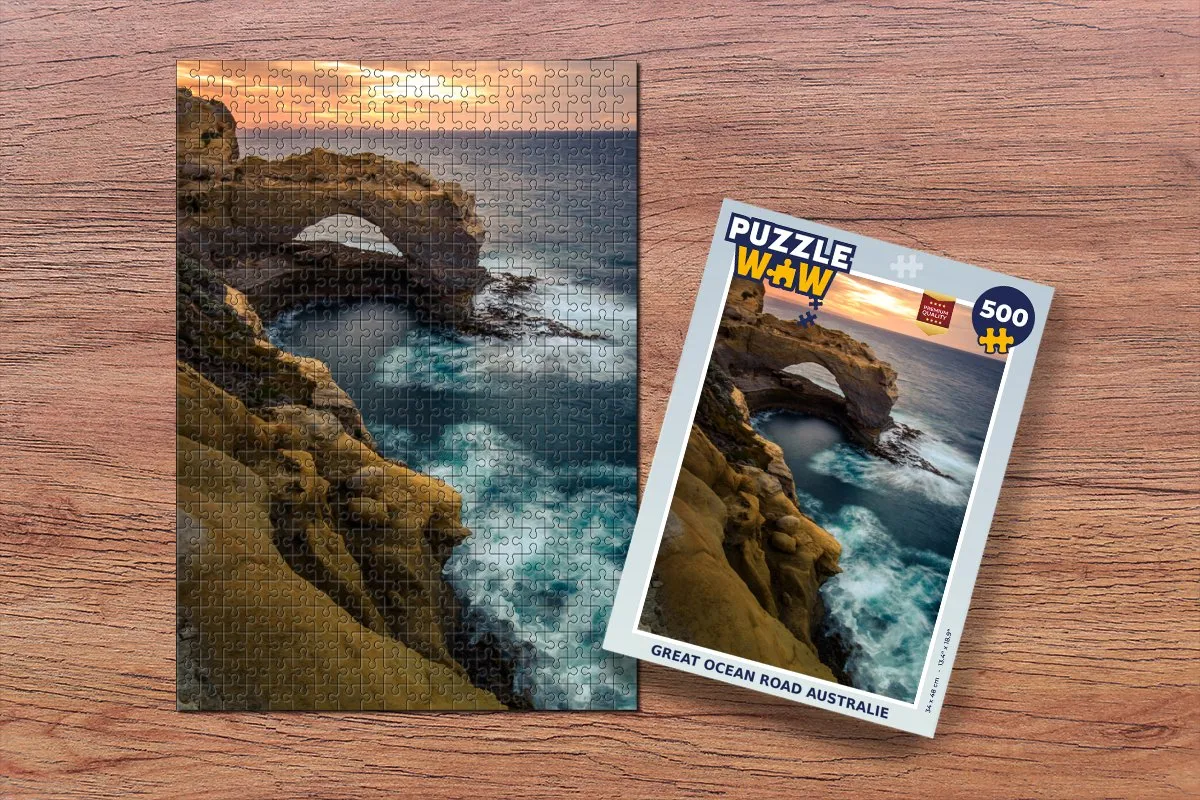 PuzzleWow Great Ocean Road Australië Legpuzzel 500 Stuks - Multicolor