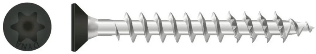 Dynaplus Beslagschroef TX-20 Platkop Zwart 4x40mm - afbeelding 6 van 6