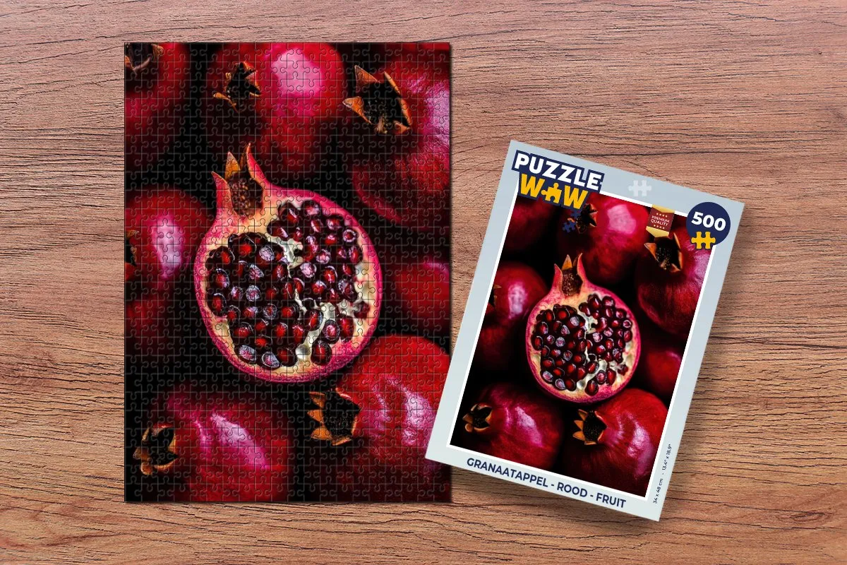 PuzzleWow Granaatappel Legpuzzel 500 Stuks - Rood