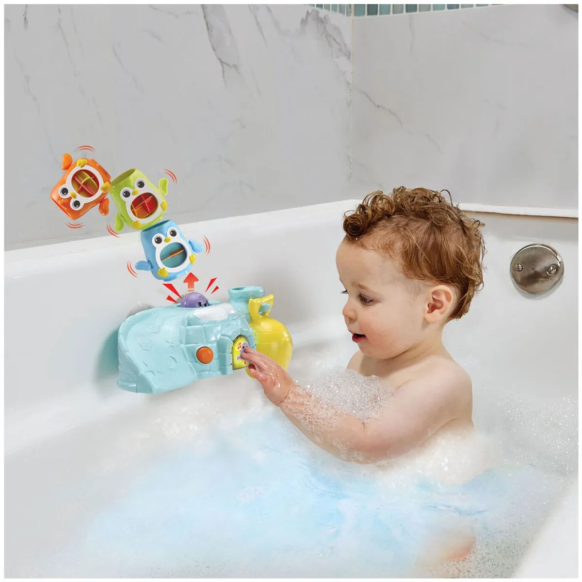 VTech Stapel & Plons Pinguïns - Badspeelgoed - Multicolor