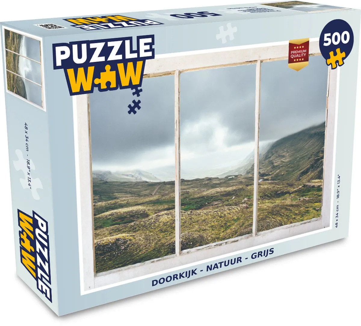 PuzzleWow Natuur Doorkijk Legpuzzel 500 Stuks