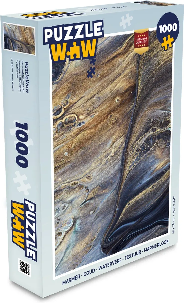 PuzzleWow Marmerlook Legpuzzel 1000 Stuks