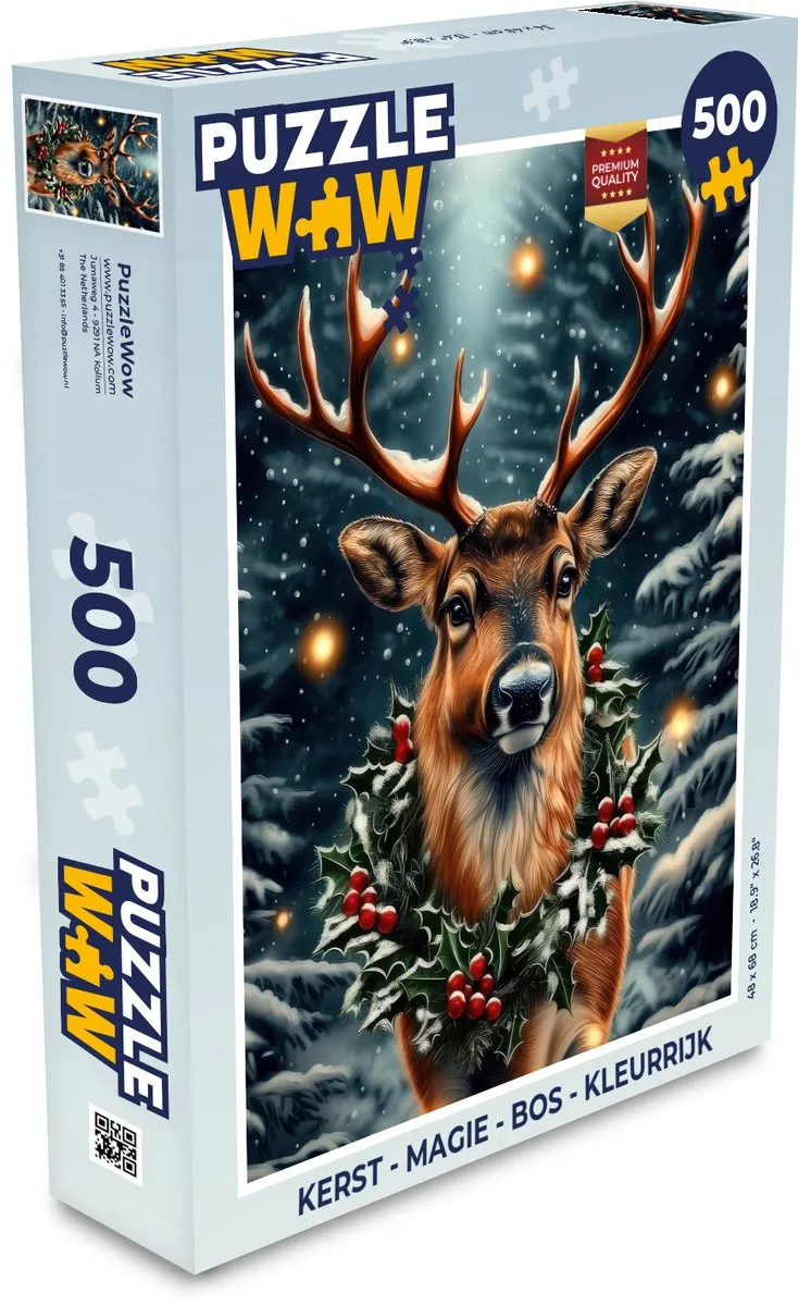 PuzzleWow Kerst Puzzle 500 Stuks