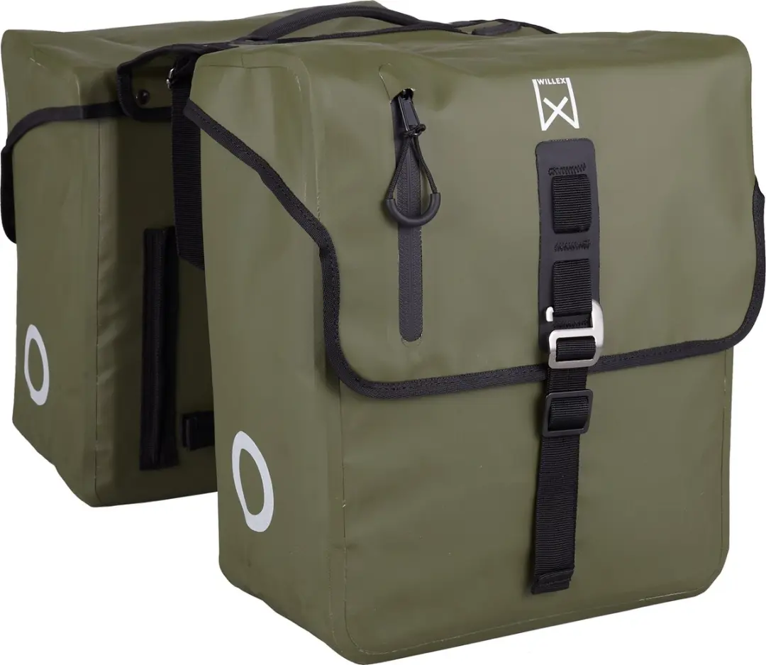 Willex Roubaix Dubbele Tas 28L - Matgroen - Laptop - afbeelding 2 van 5