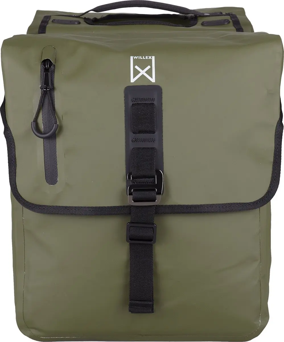 Willex Roubaix Dubbele Tas 28L - Matgroen - Laptop - afbeelding 5 van 5