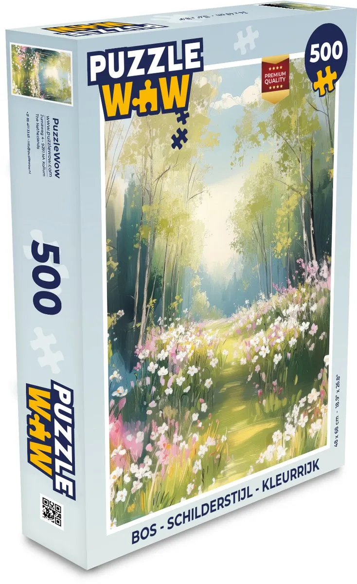 PuzzleWow Bos Legpuzzel 500 Stuks