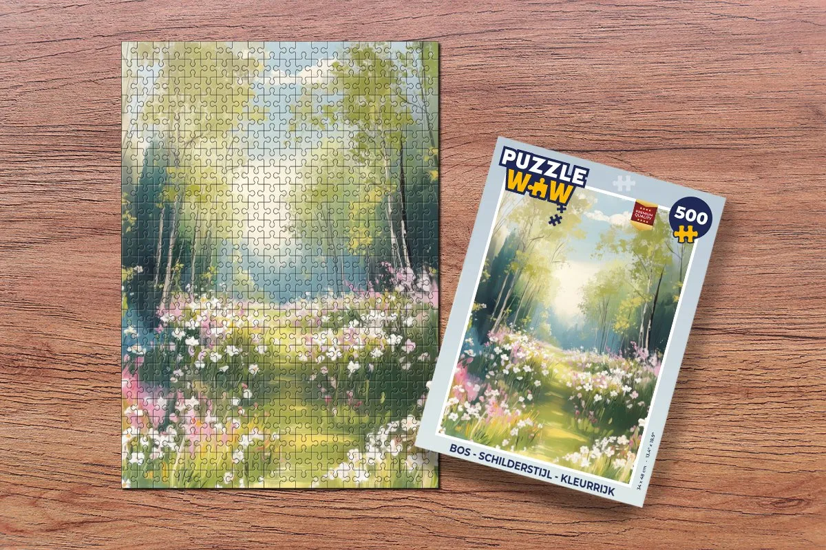 PuzzleWow Bos Legpuzzel 500 Stuks - Landschap