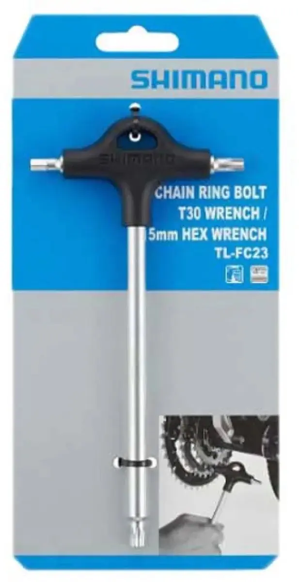 Shimano Torxsleutel T30 TL-FC23 - Zwart/Zilver - afbeelding 2 van 4