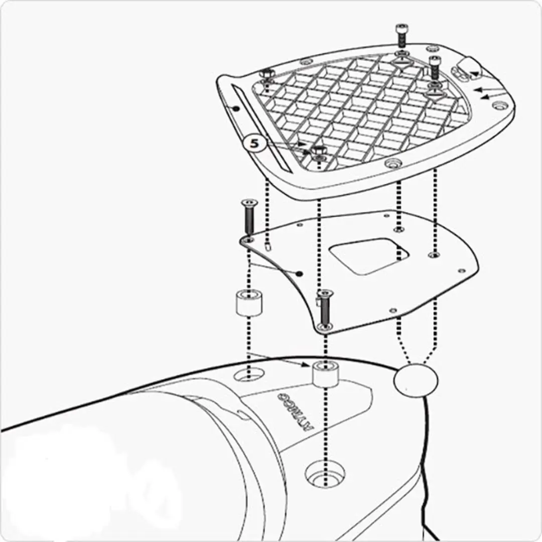 Givi Monolock Topkoffer Downtown 125i/200i/300i
