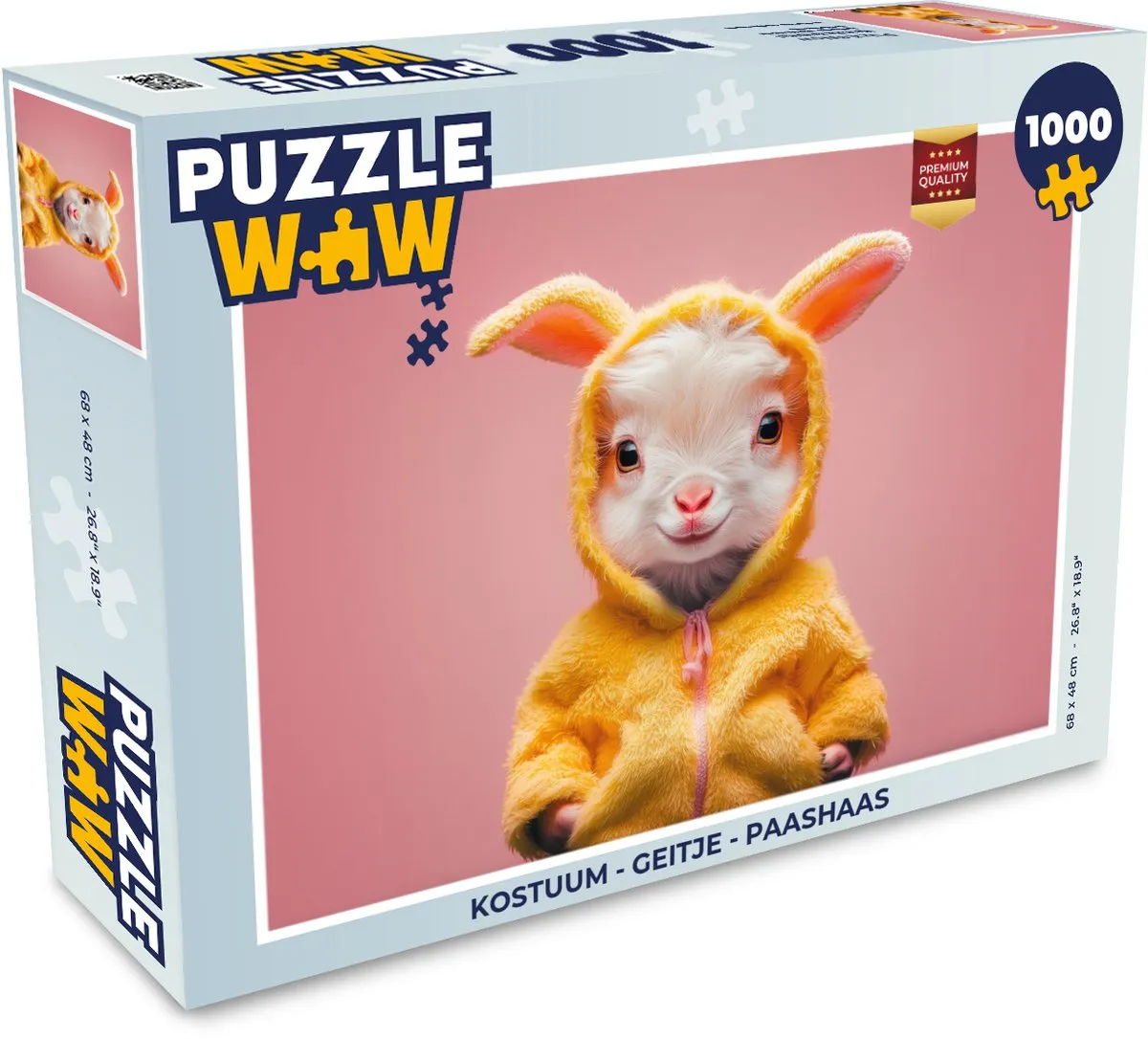 PuzzleWow Geitje Paashaas Legpuzzel 1000 Stuks