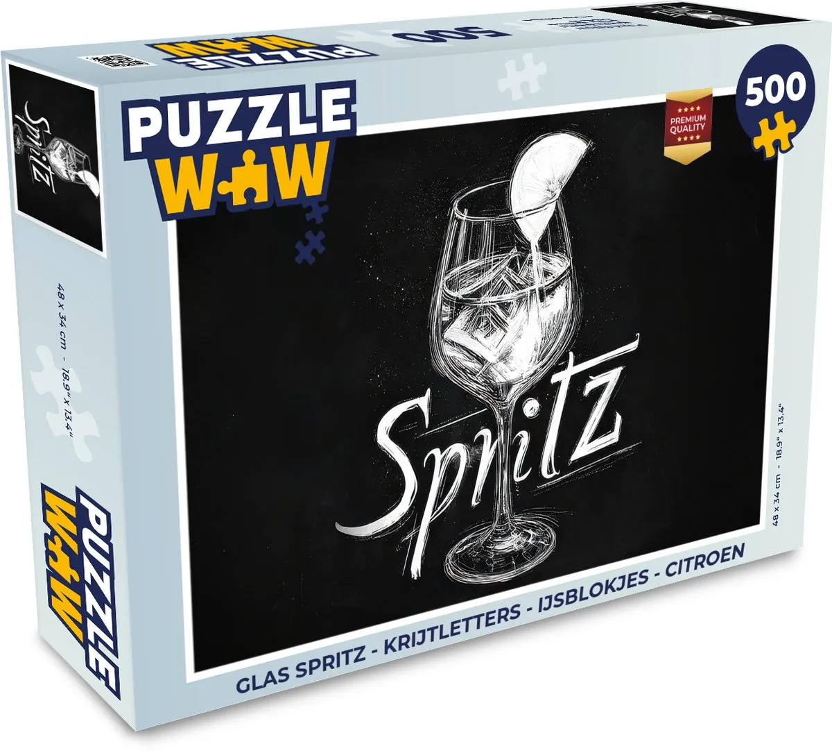 PuzzleWow Glas Spritz Legpuzzel 500 Stuks - MPN 8721406857082