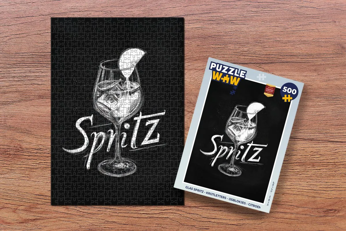 PuzzleWow Glas Spritz Legpuzzel 500 Stuks - MPN 8721406857082