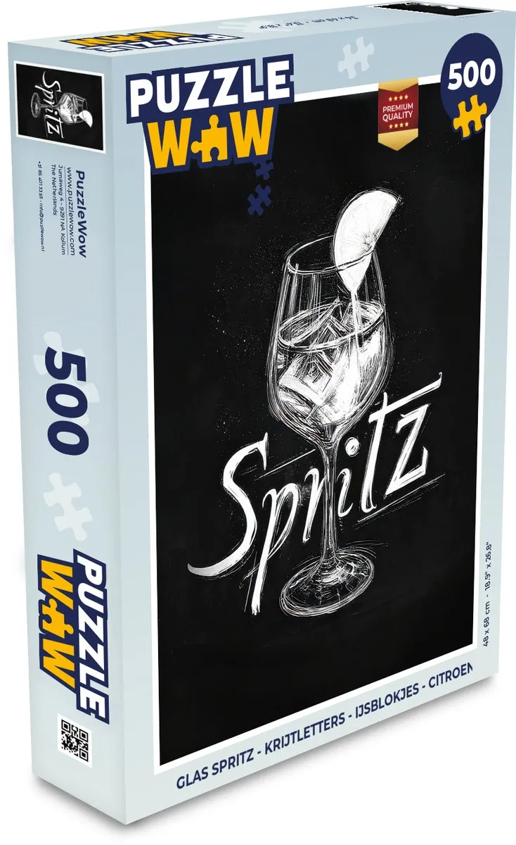 PuzzleWow Glas Spritz Legpuzzel 500 Stuks
