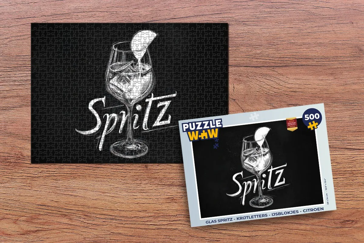 PuzzleWow Glas Spritz Legpuzzel 500 Stuks - MPN 8721406857082