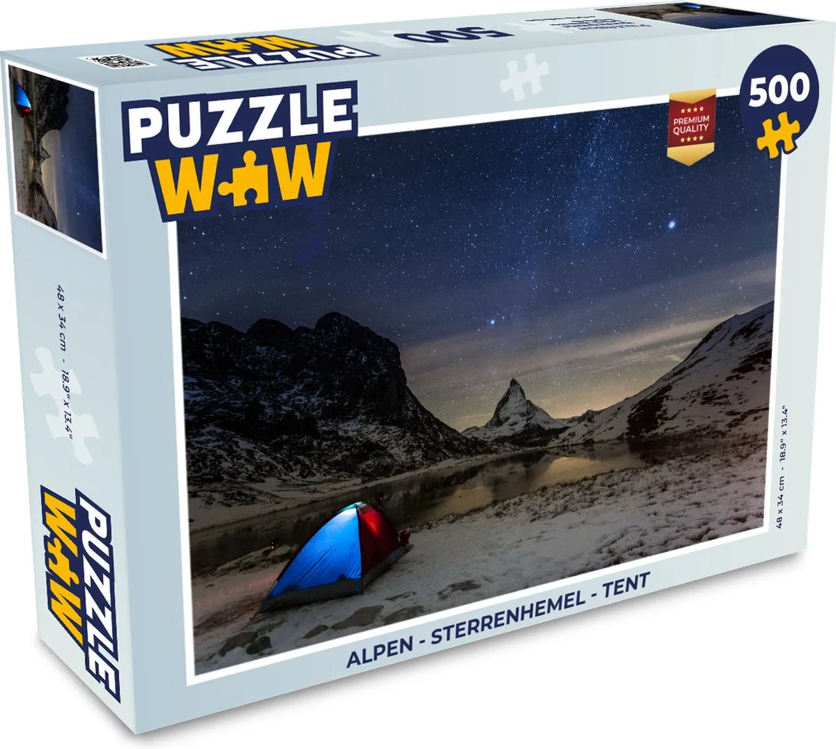 PuzzleWow Alpen Sterrenhemel Legpuzzel 500 Stuks