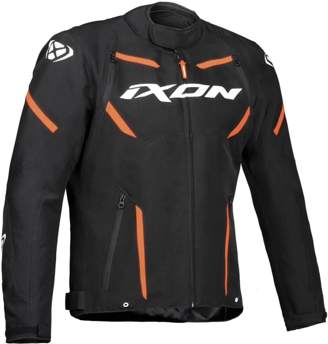 Ixon Striker Zwart Wit Oranje Waterdichte Textiele Motorjas