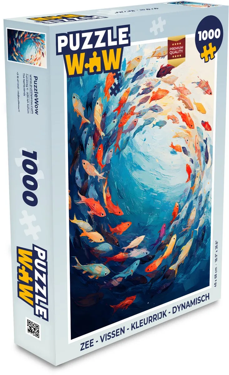 PuzzleWow Zee Vissen Legpuzzel 1000 Stuks