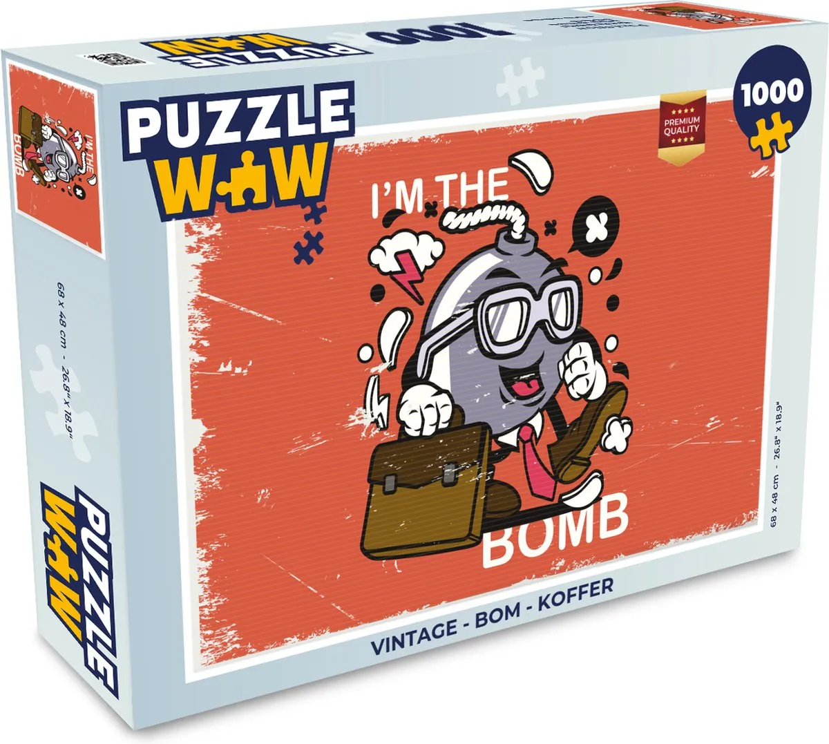 PuzzleWow Vintage Bom Legpuzzel 1000 Stuks