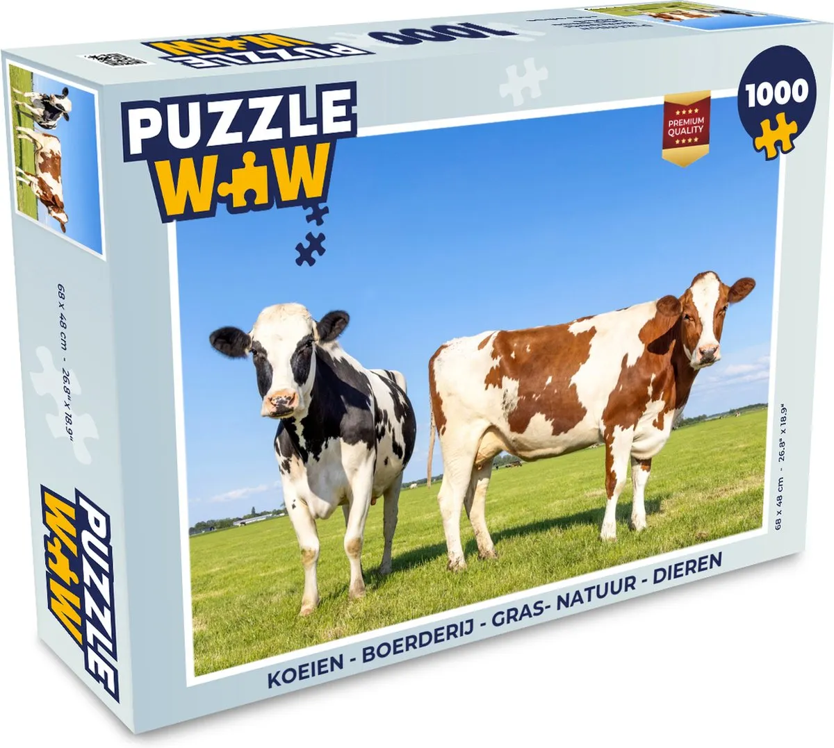 PuzzleWow Boerderij Legpuzzel 1000 Stuks - Multicolor