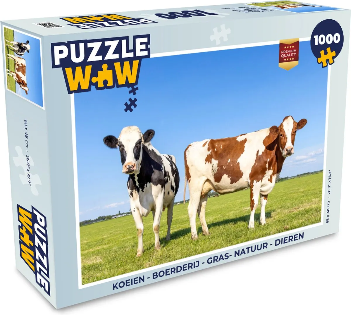 PuzzleWow Boerderij Legpuzzel 1000 Stuks - Multicolor