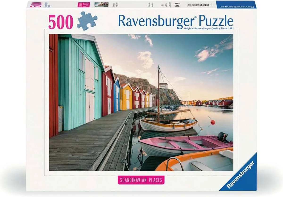 Ravensburger Boothuisjes in Smögen Puzzel 500 Stuks - Multicolor