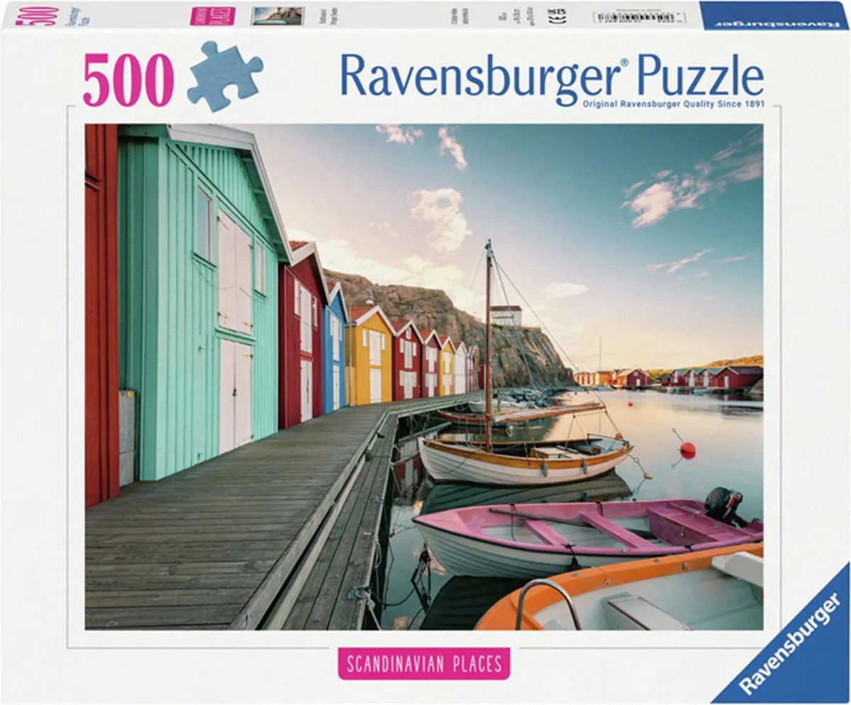 Ravensburger Boothuisjes in Smögen Puzzel 500 Stuks - Multicolor