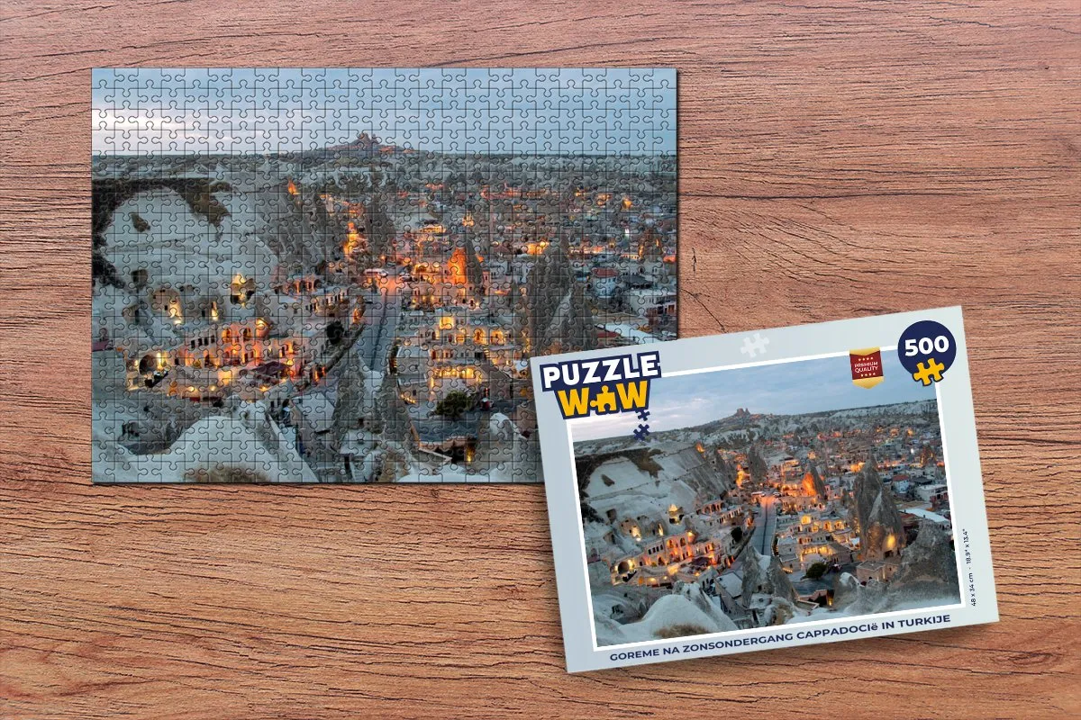 PuzzleWow Cappadocië Legpuzzel 500 Stuks - Multicolor