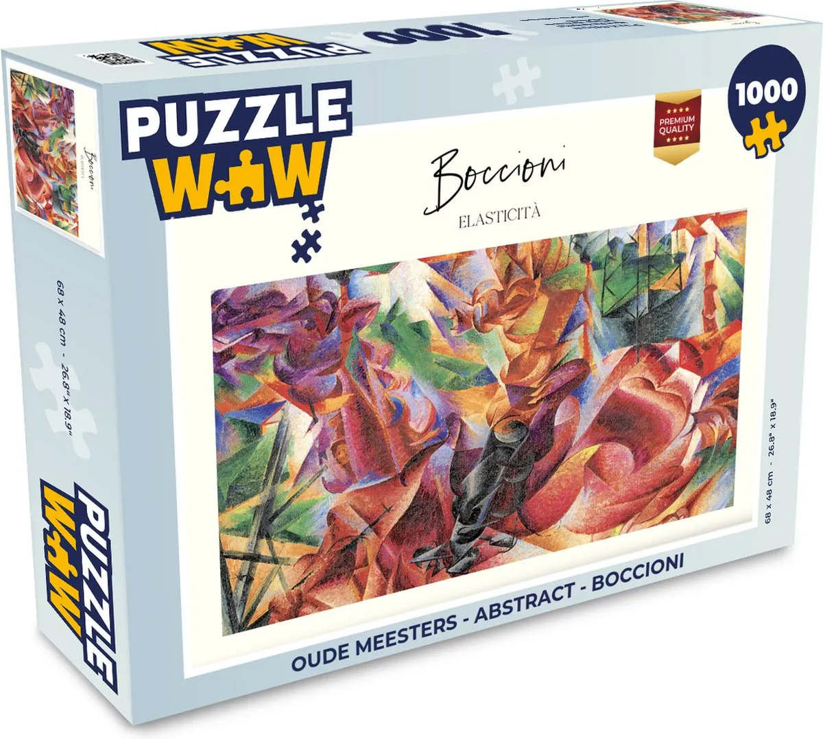 PuzzleWow Oude Meesters Boccioni Legpuzzel 1000 Stuks