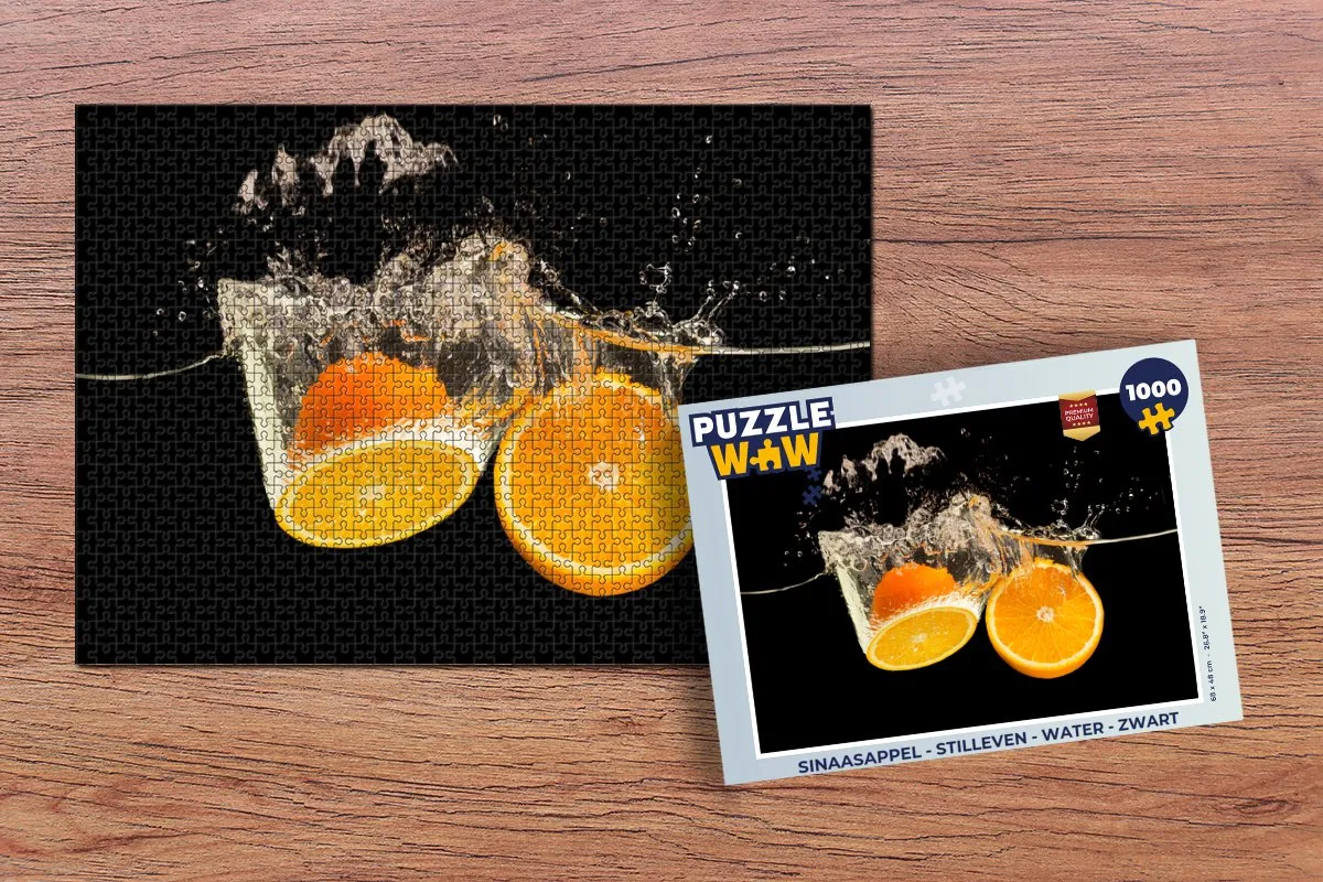 PuzzleWow Legpuzzel Sinaasappel - 1000 Stuks - Multicolor