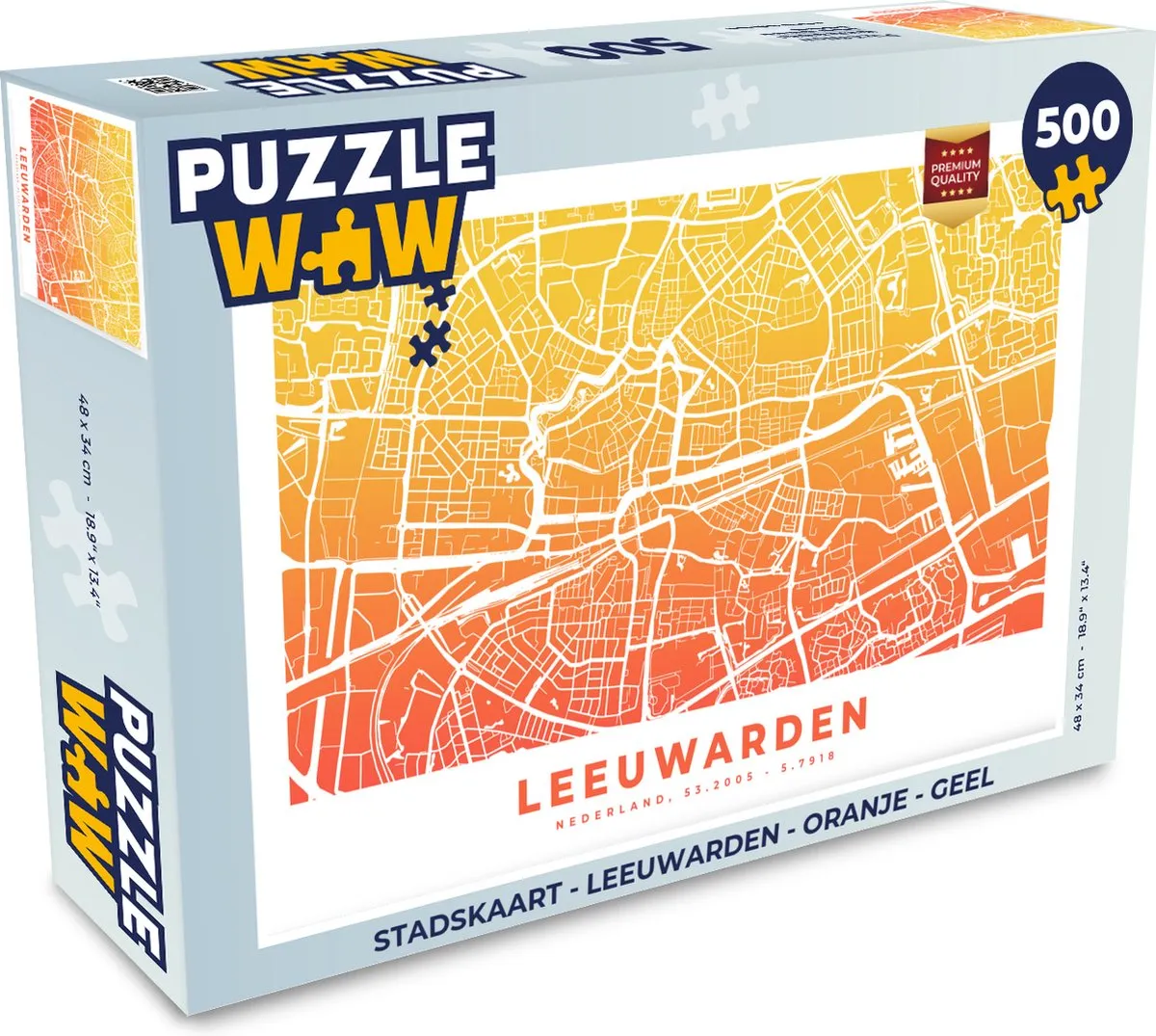 PuzzleWow Leeuwarden Legpuzzel 500 Stuks