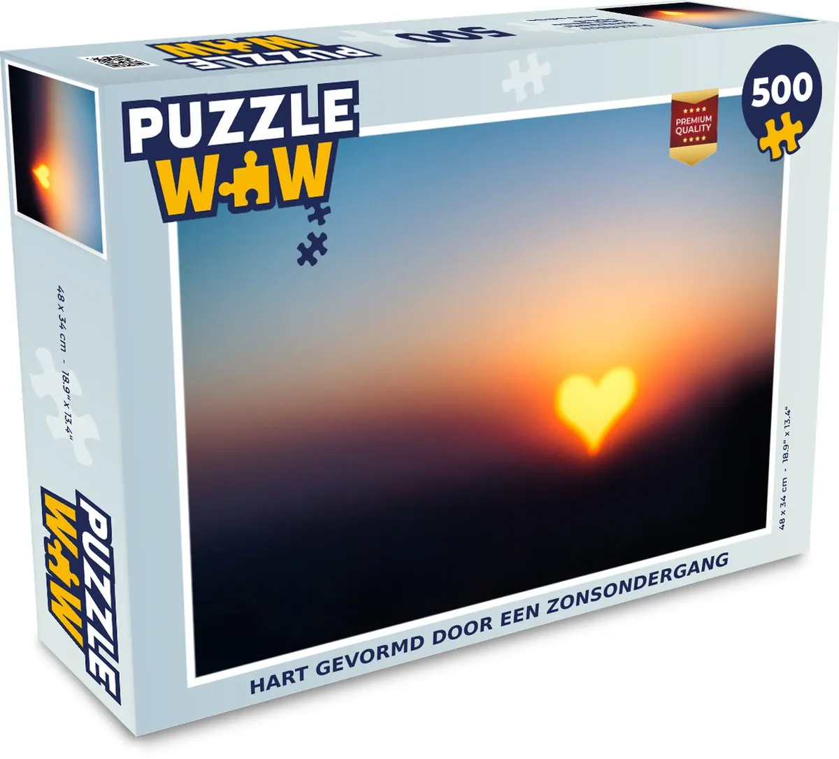 PuzzleWow Horizon Zonsondergang Legpuzzel 500 Stuks
