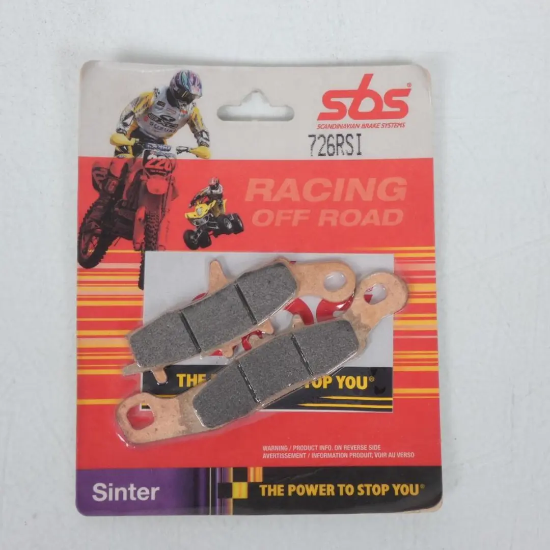 Plaquette de frein SBS pour Moto Kawasaki 85 KX 2001 à 2016 726RSI / SINTER / P