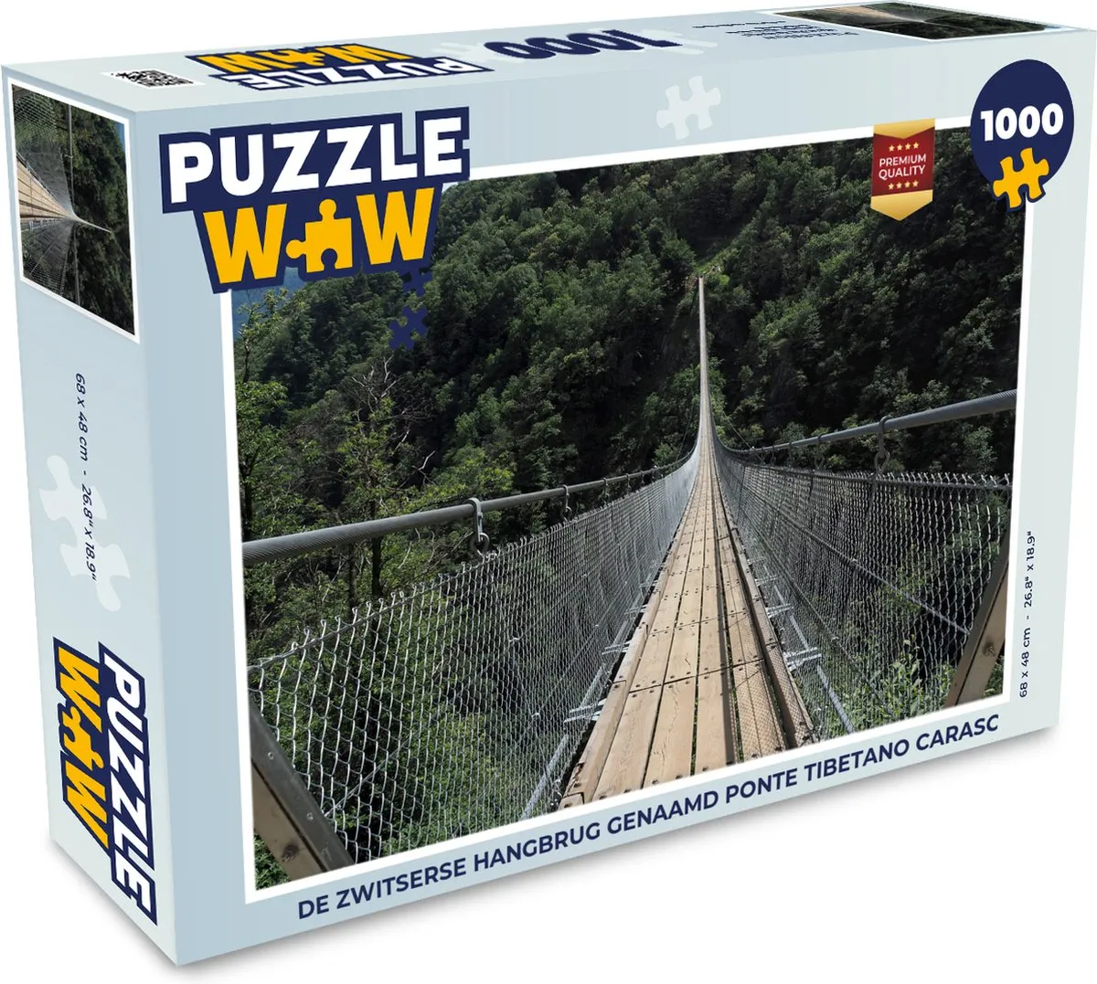 PuzzleWow Ponte Tibetano Carasc Legpuzzel 1000 Stuks