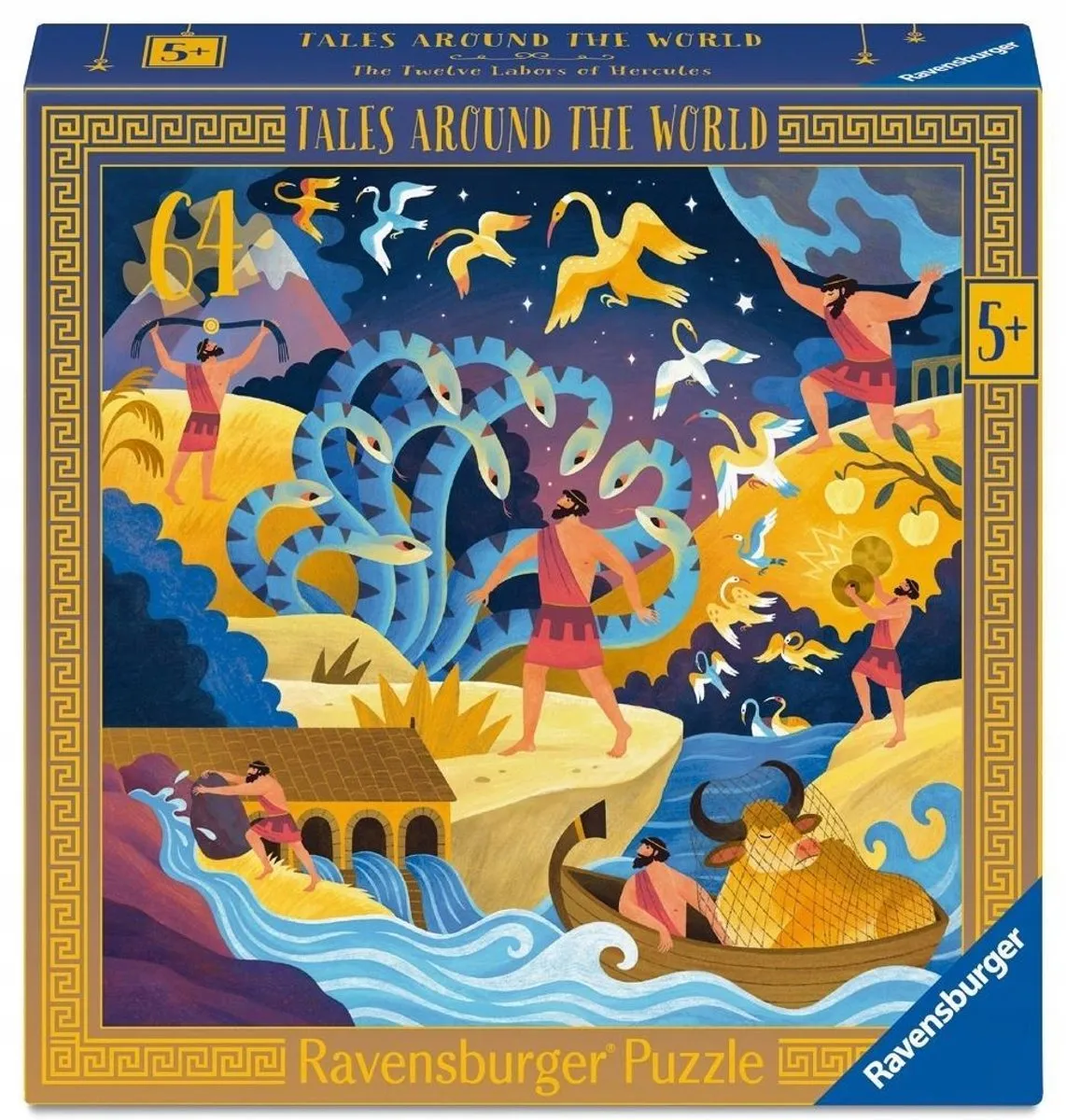 Ravensburger Puzzel De Twaalf Werken van Hercules 64 Stukjes