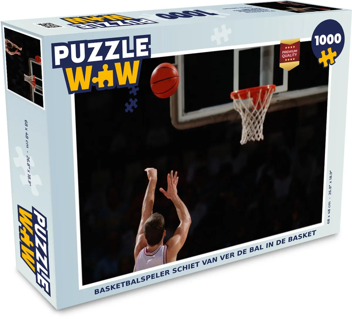 PuzzleWow Legpuzzel Basketbalspeler 1000 Stuks