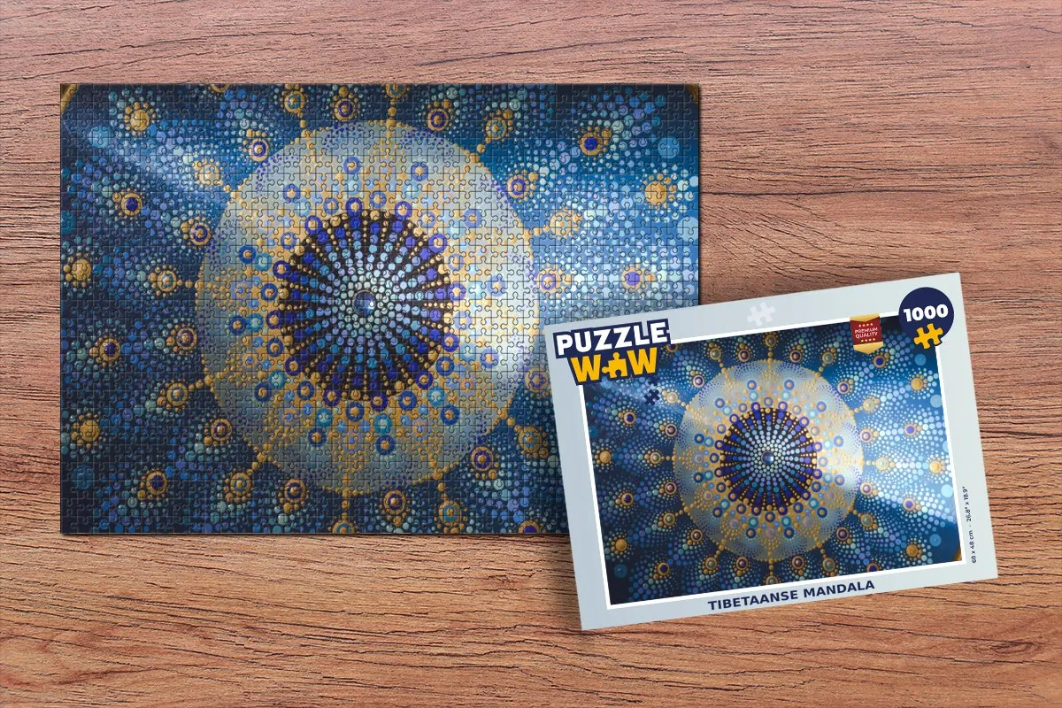 PuzzleWow Mandala Legpuzzel 1000 Stuks