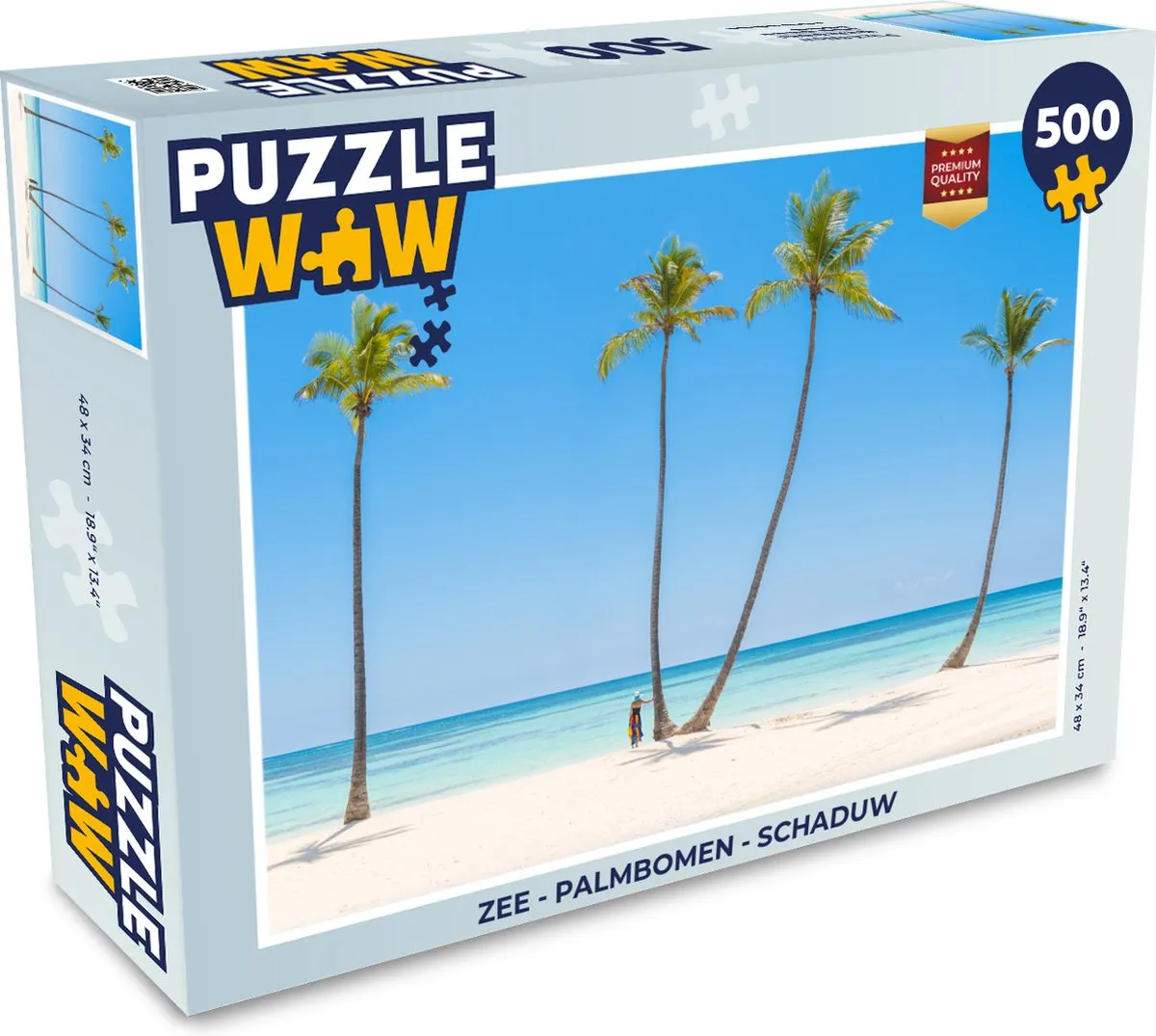 PuzzleWow Zee Palmbomen Legpuzzel 500 Stuks