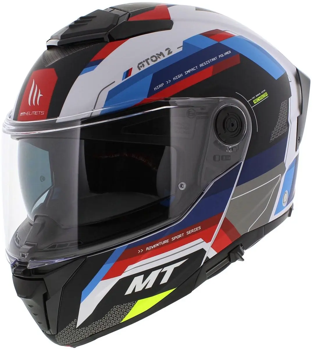 MT Atom 2 SV systeemhelm Bast mat blauw rood wit XL