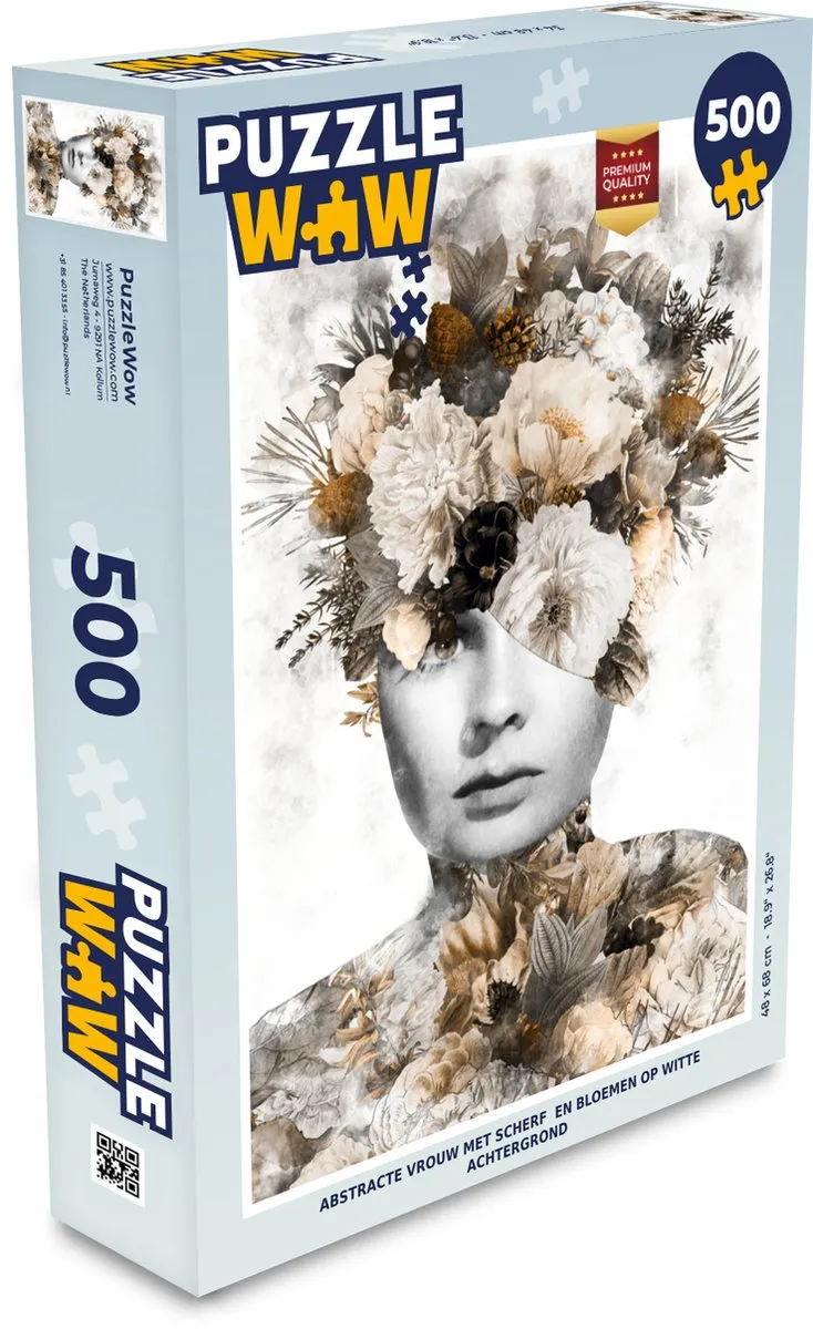 PuzzleWow Bloemen Legpuzzel 500 Stuks