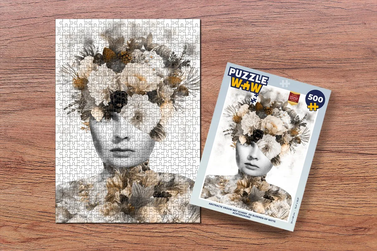 PuzzleWow Bloemen Legpuzzel 500 Stuks - Multicolor