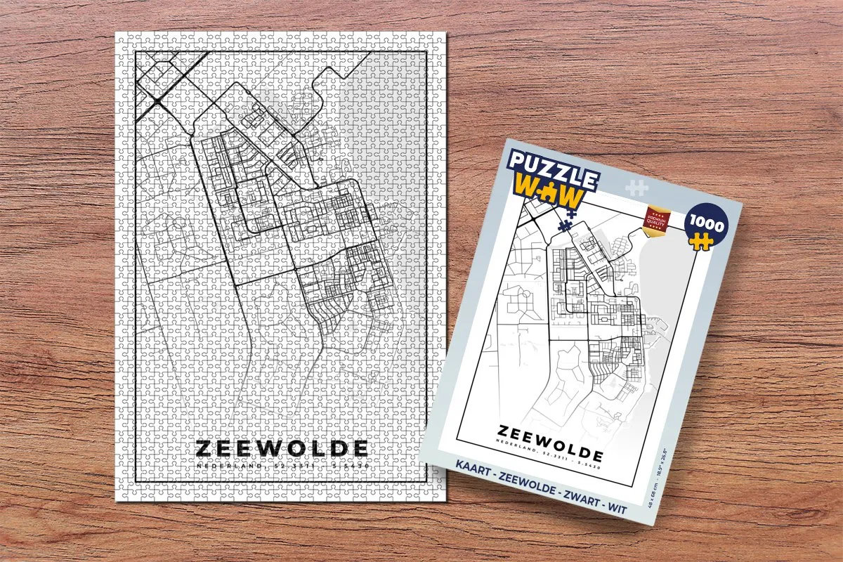 PuzzleWow Zeewolde Legpuzzel 1000 Stuks - Multicolor