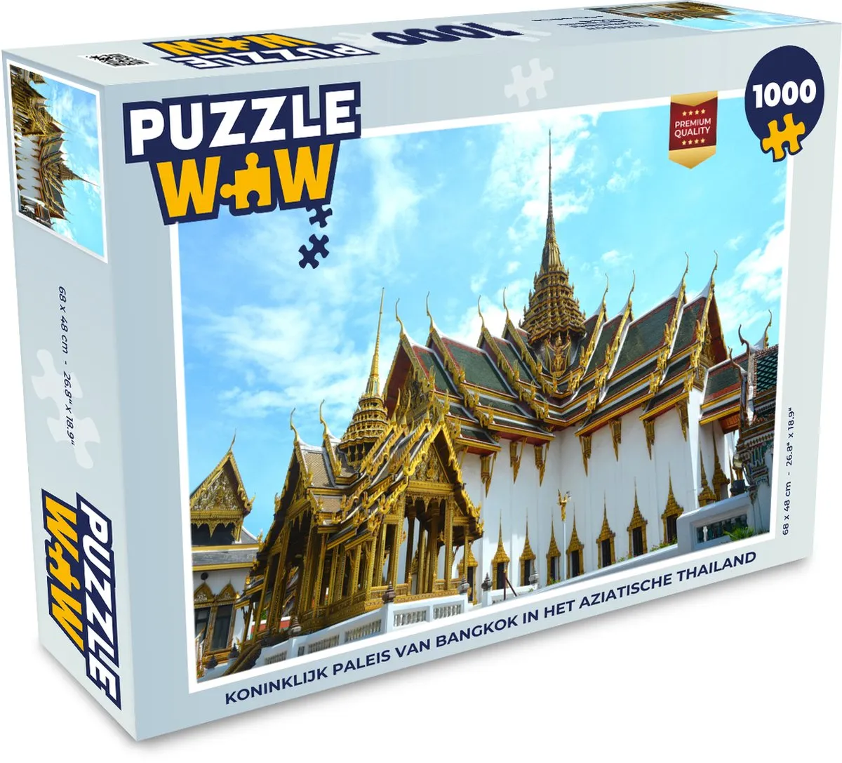 PuzzleWow Thailand Paleis Zon Legpuzzel 1000 Stuks