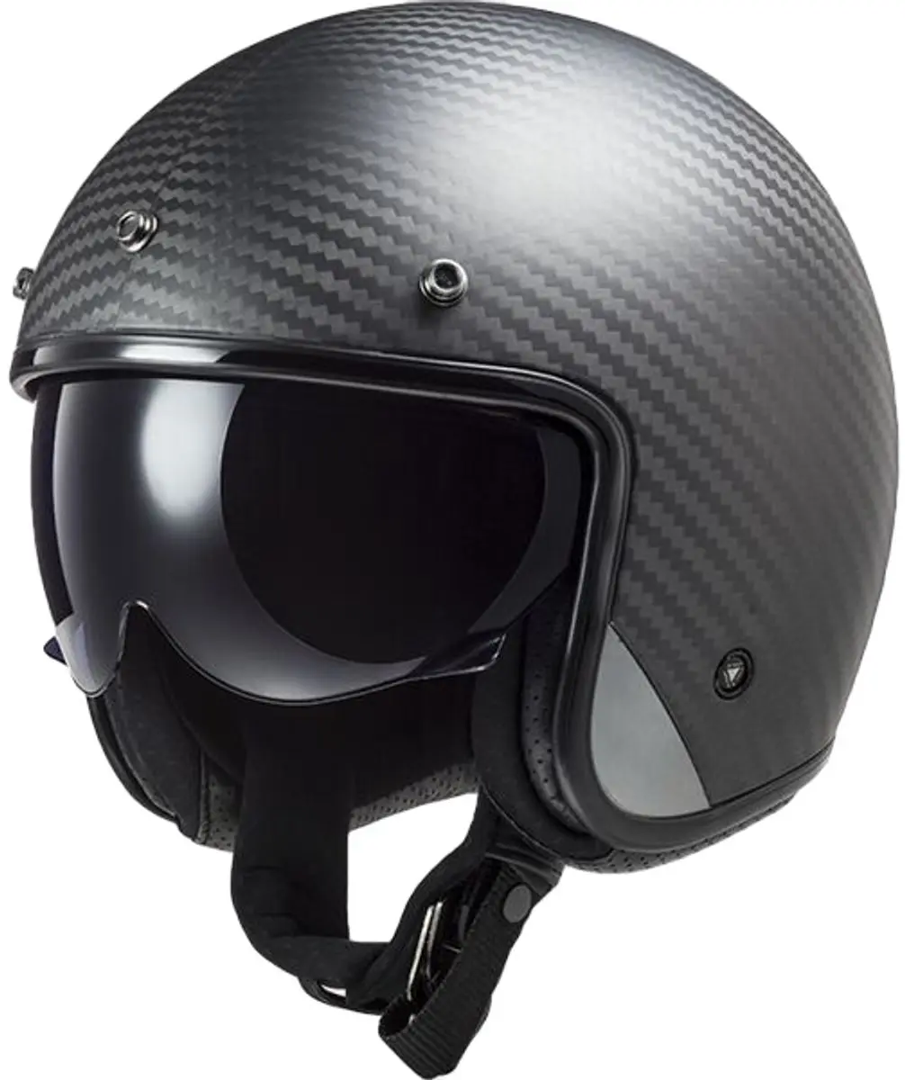 LS2 OF601 Bob II Carbon Jethelm - XS - Zwart