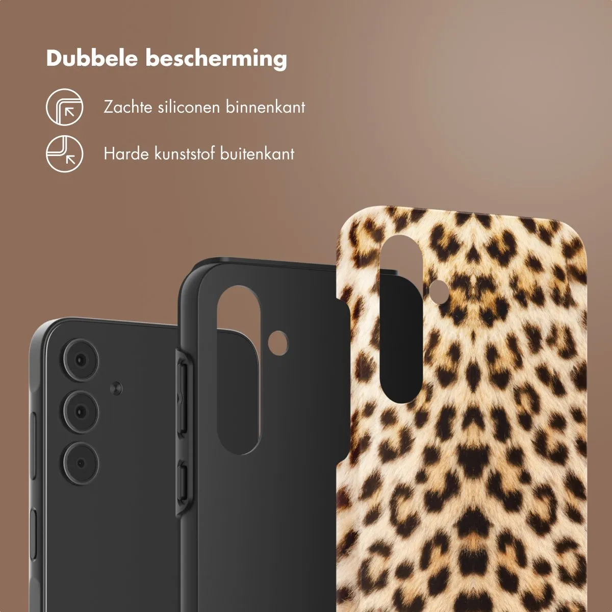Selencia Hoesje Samsung Galaxy A55 Wild Leo