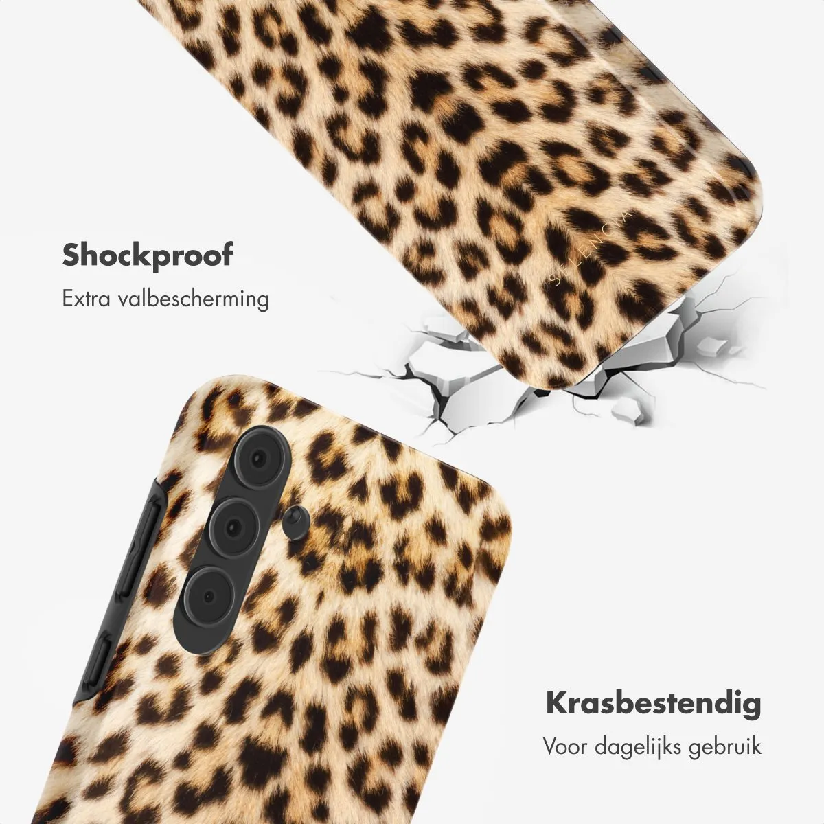 Selencia Hoesje Samsung Galaxy A55 Wild Leo