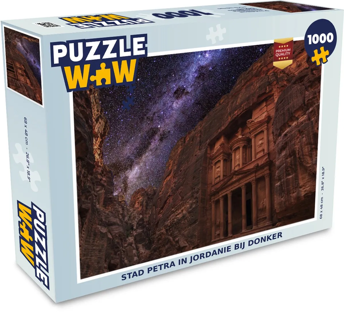 PuzzleWow Petra in Jordanië Legpuzzel 1000 Stuks