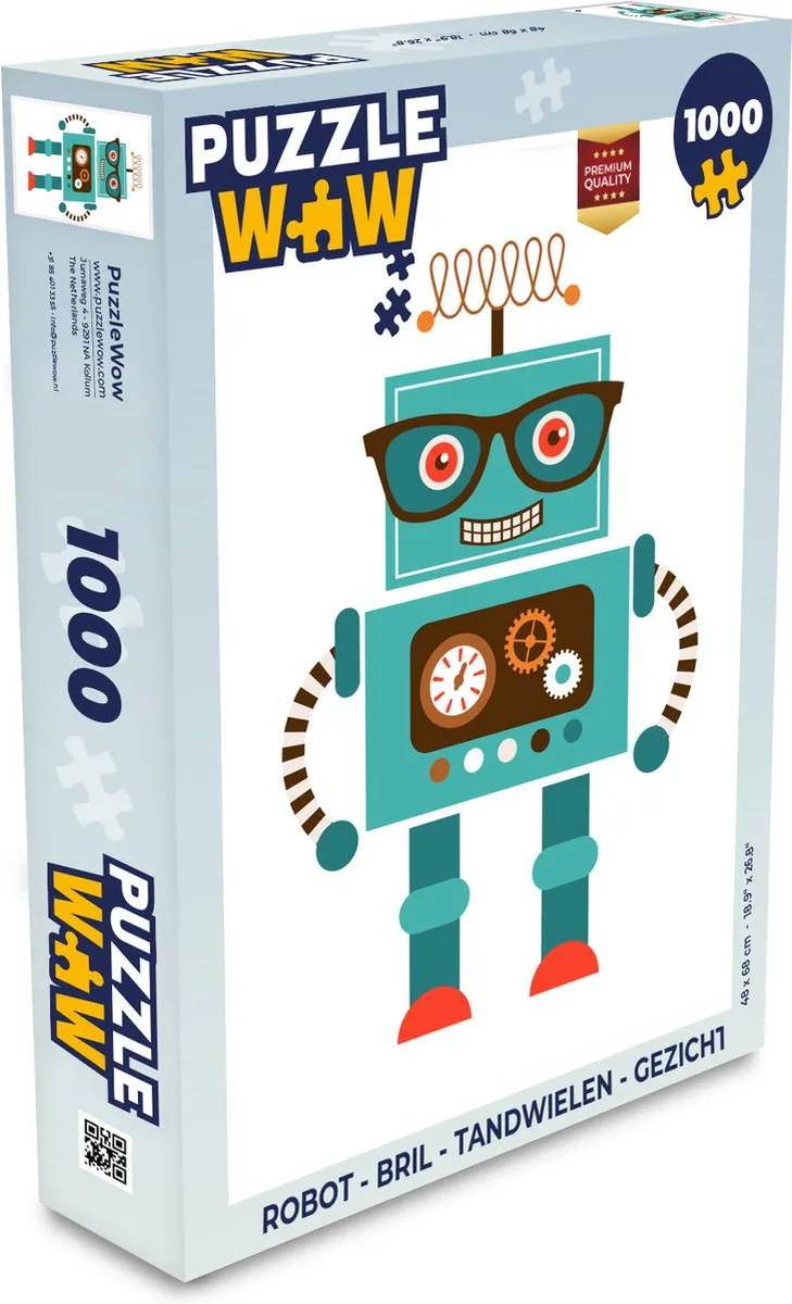 PuzzleWow Robot Puzzel 1000 Stuks
